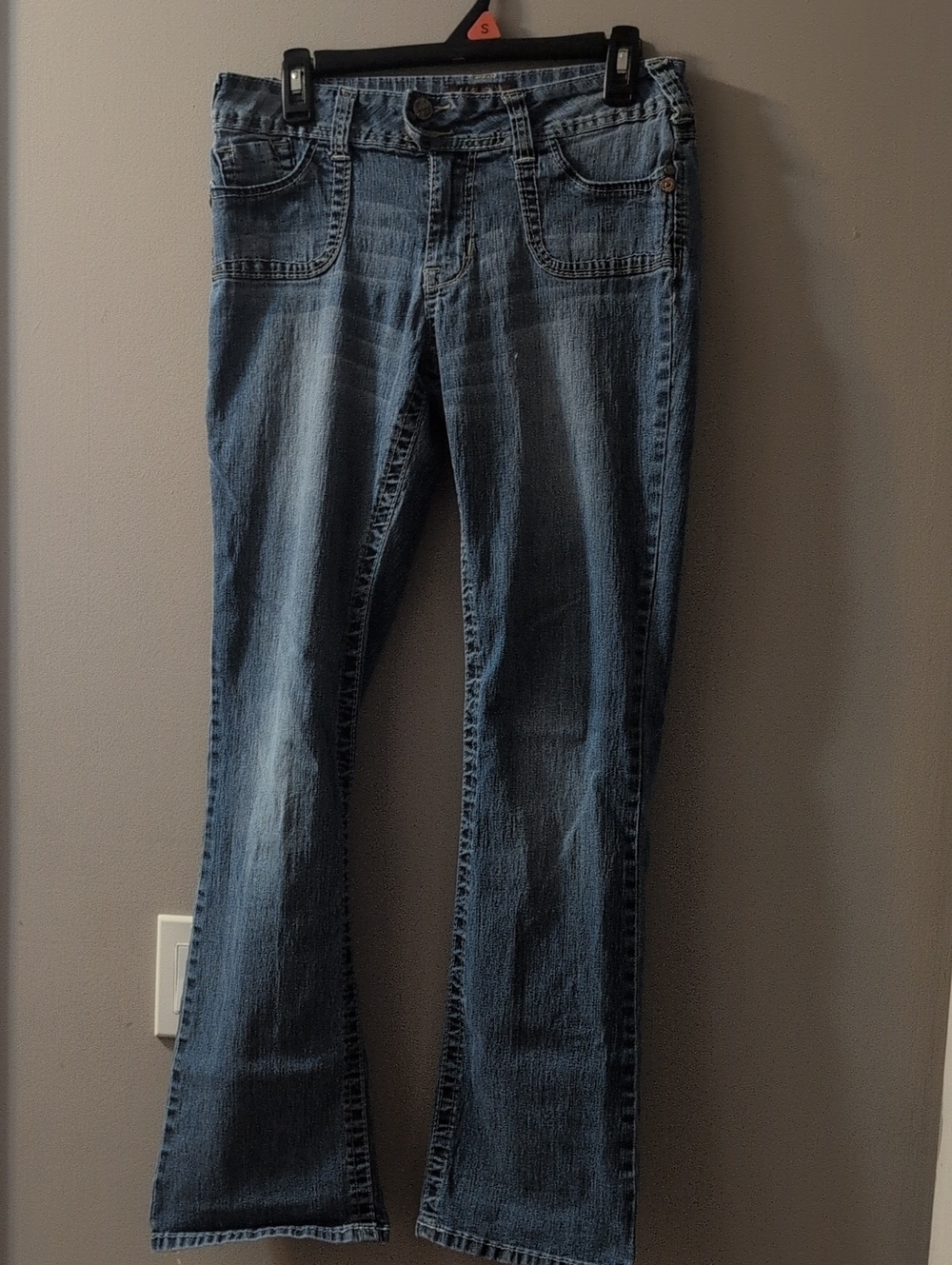 Angels 8 Women's Blue Denim Jeans - Casual Straight Leg